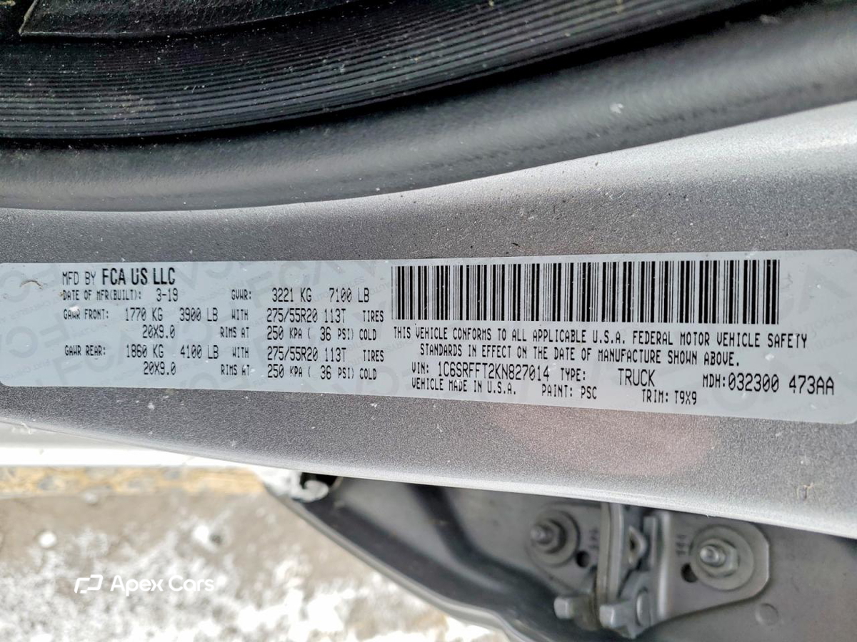 RAM 1500 2019
