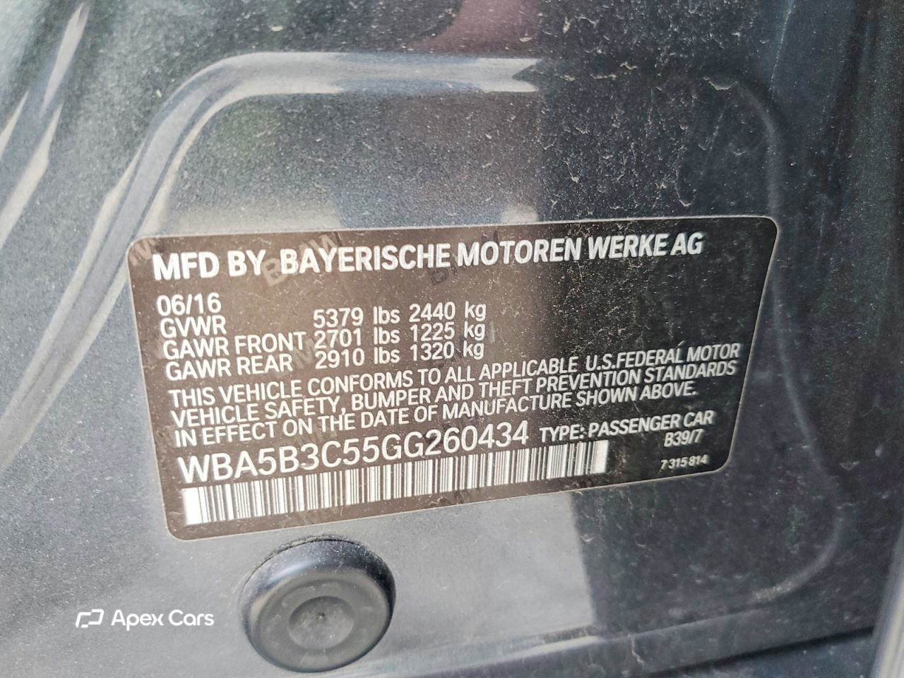 BMW Series 5 2016