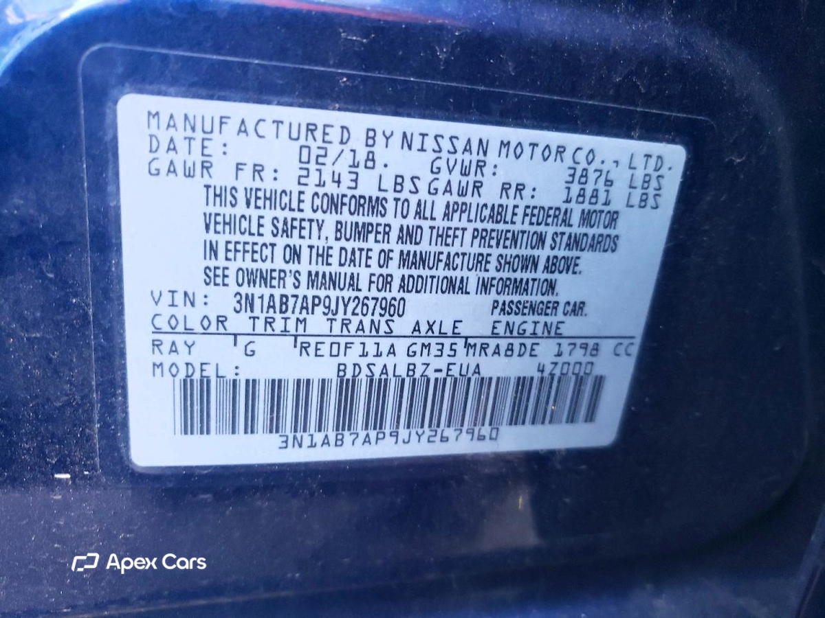 Nissan Sentra 2018