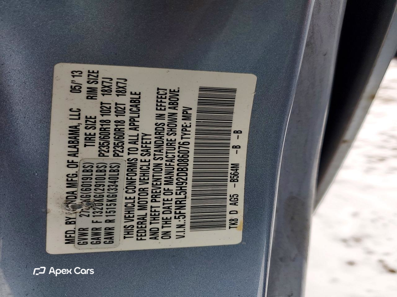 Honda Odyssey 2013