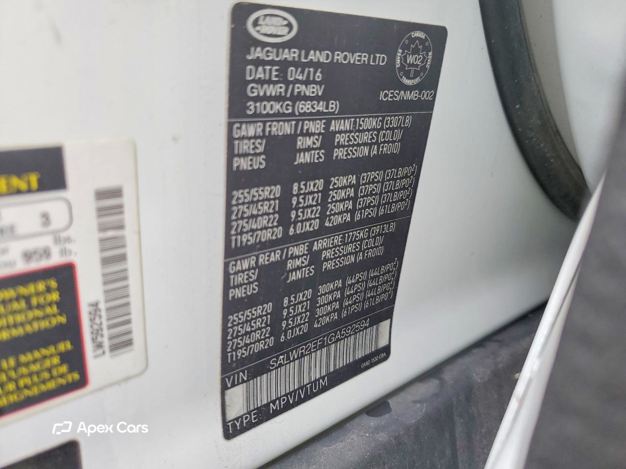 Land Rover Range Rover 2016