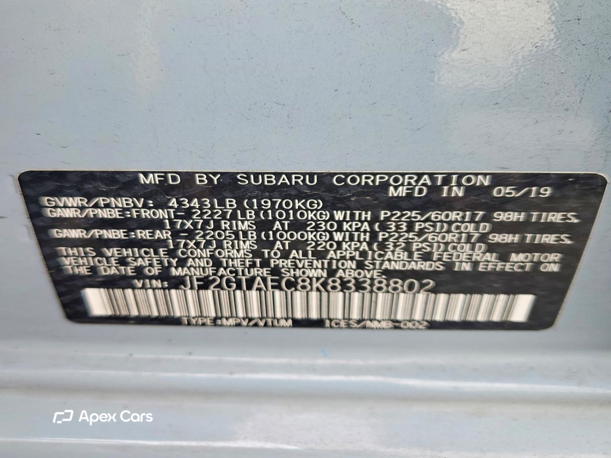 Subaru XV 2019