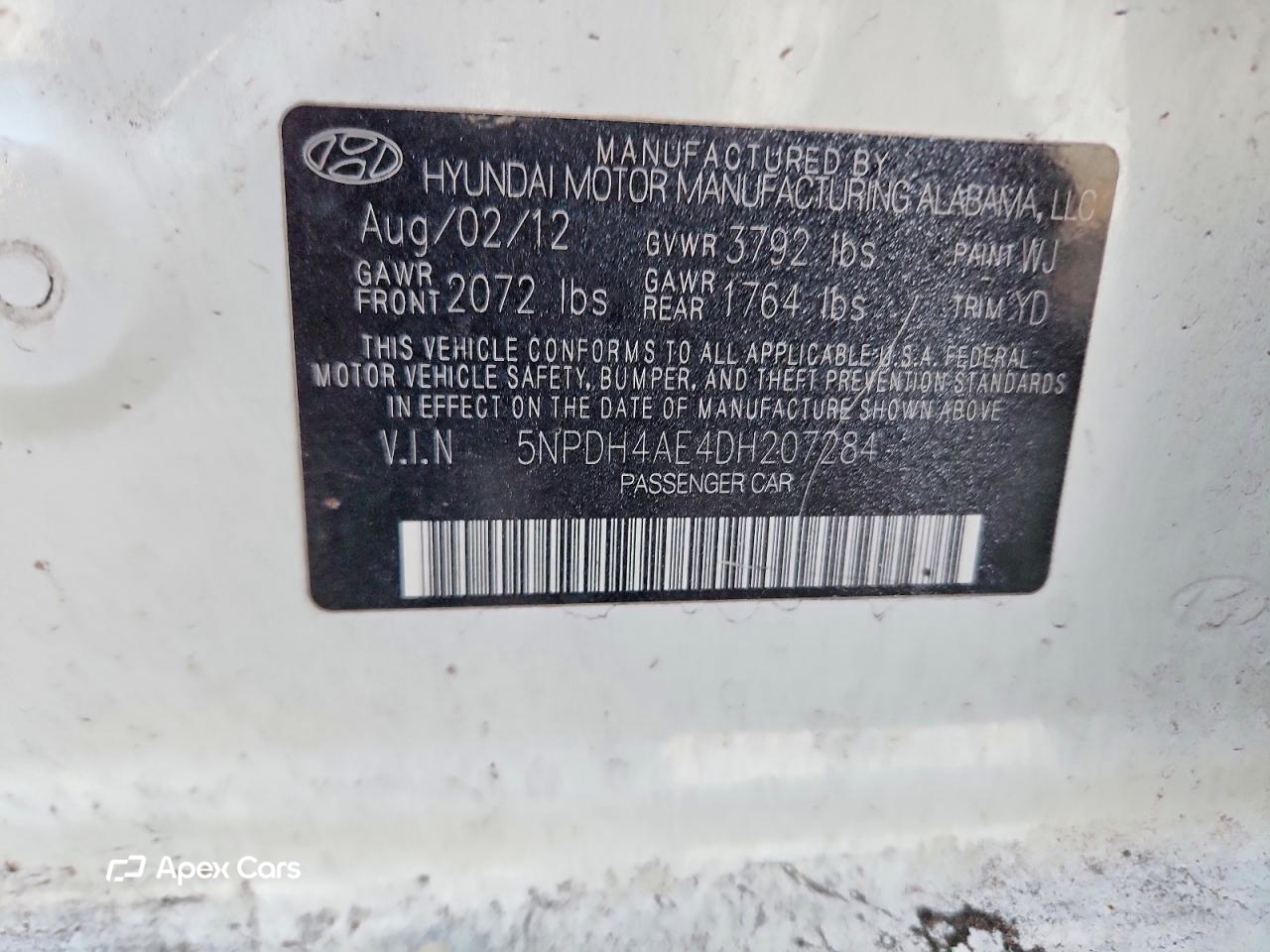 Hyundai Elantra 2013