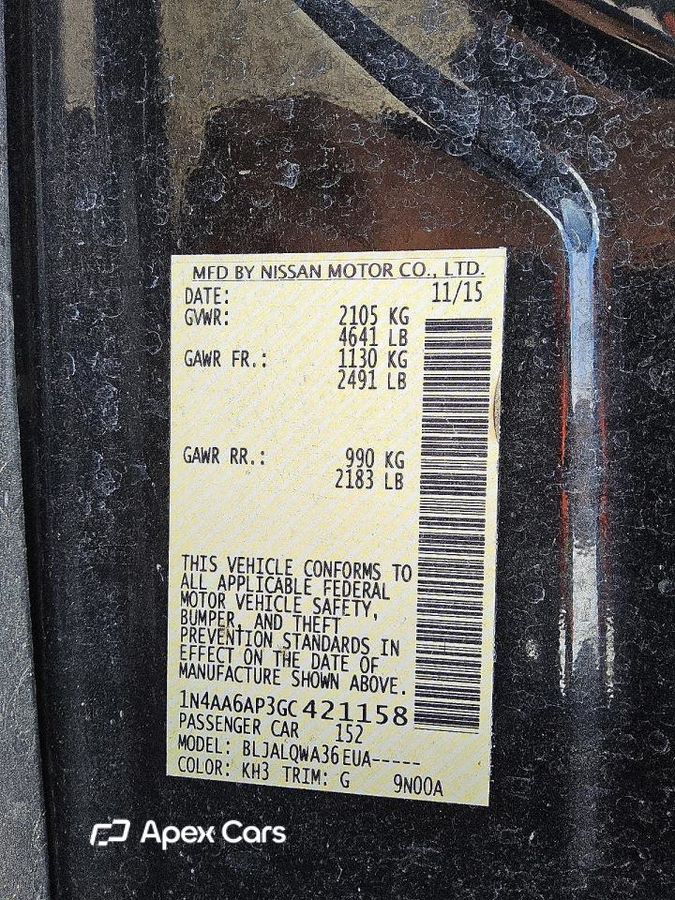 Nissan Maxima 2016
