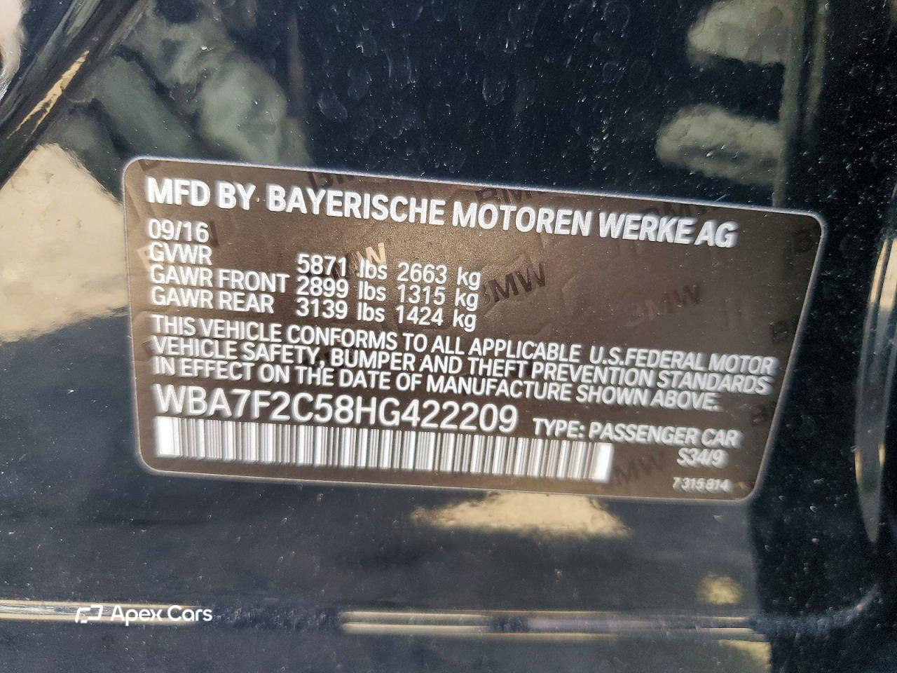 BMW Series 7 2017