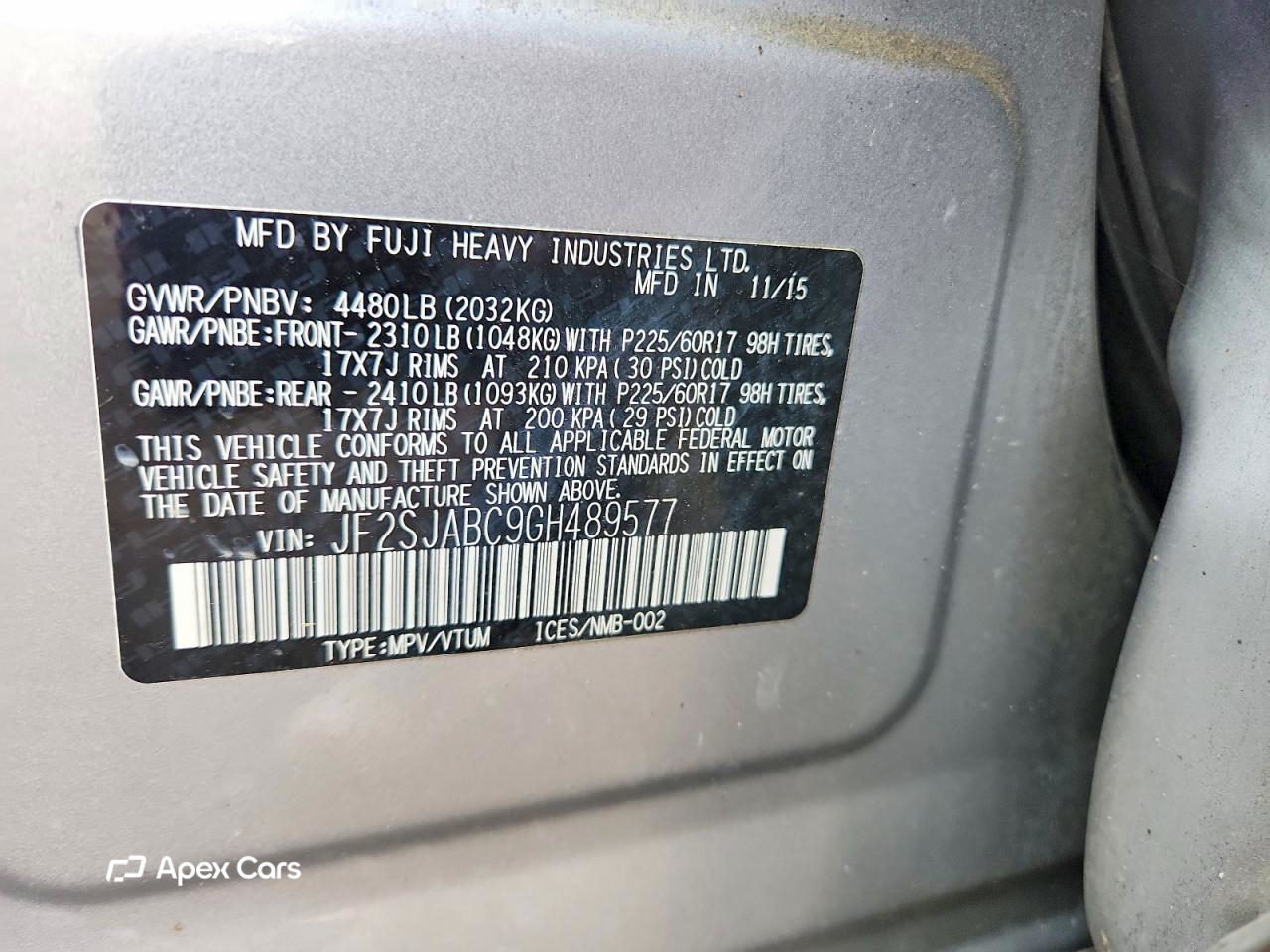 Subaru Forester 2016