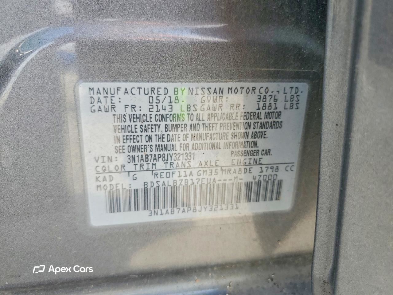Nissan Sentra 2018