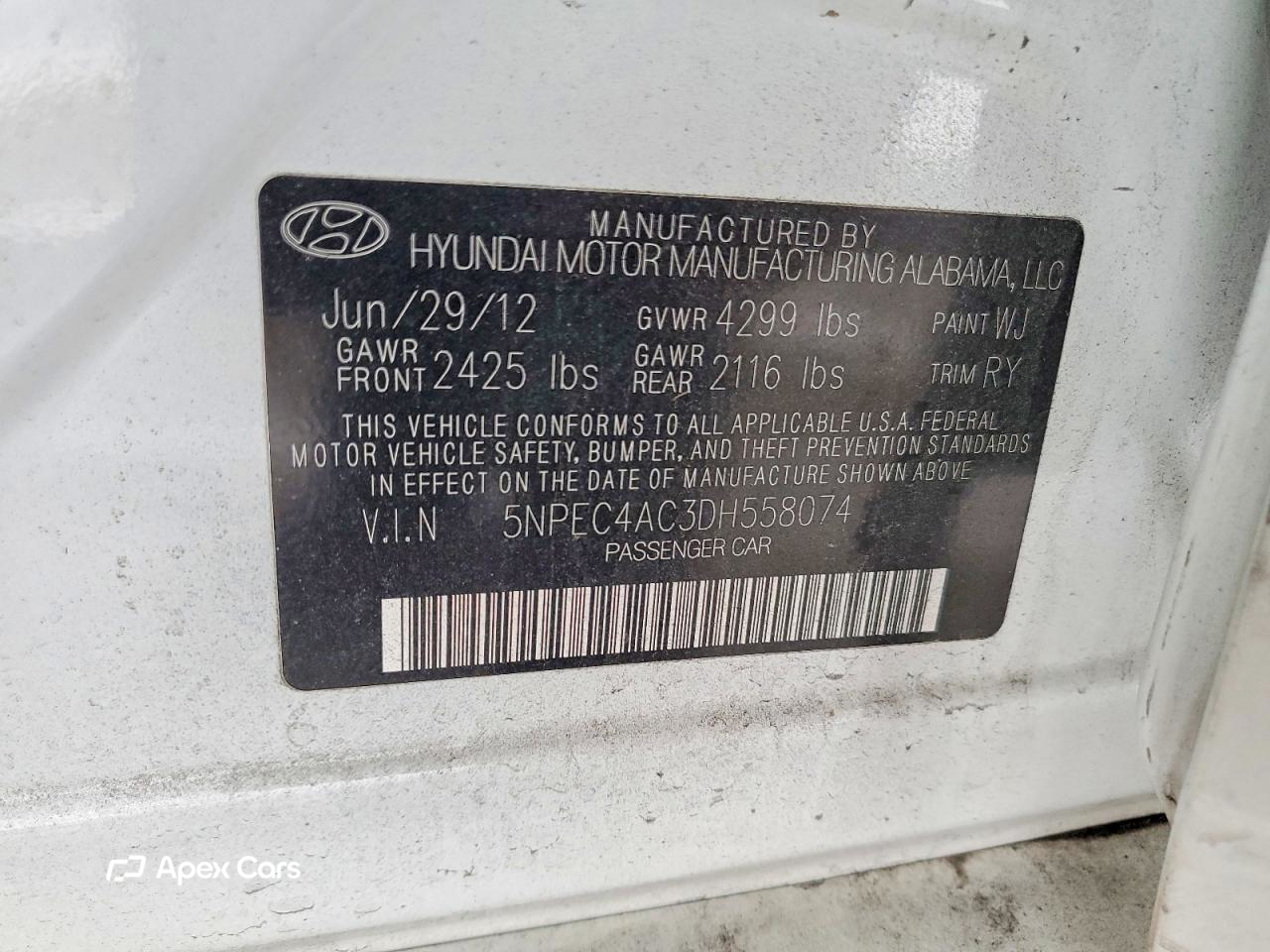 Hyundai Sonata 2013