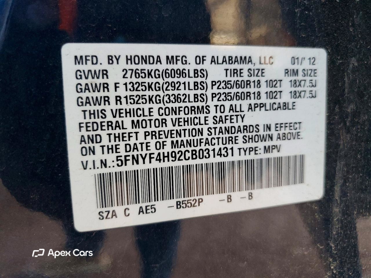 Honda Pilot 2012