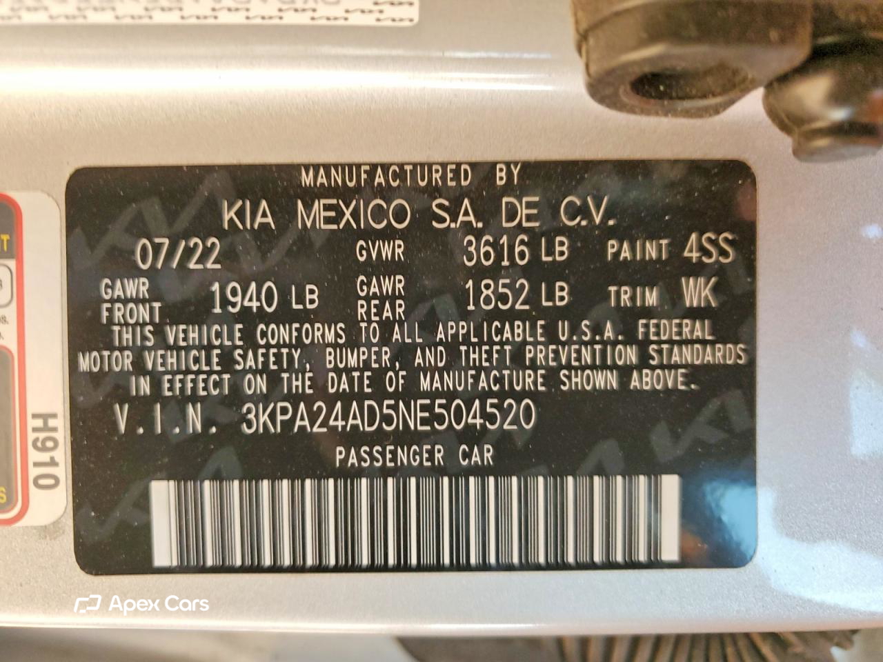 Kia Rio 2022
