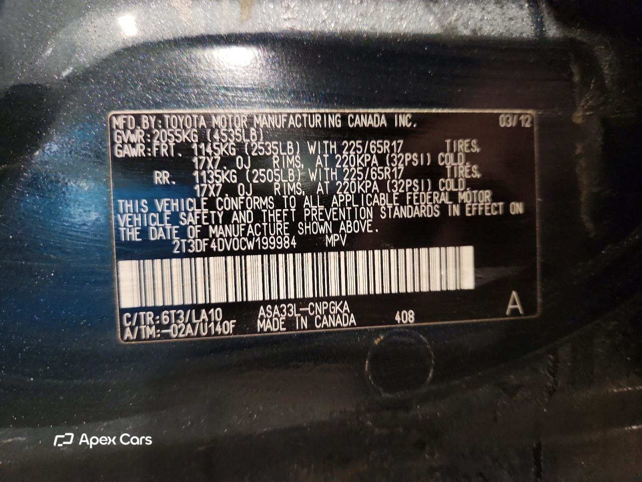 Toyota RAV 4 2012