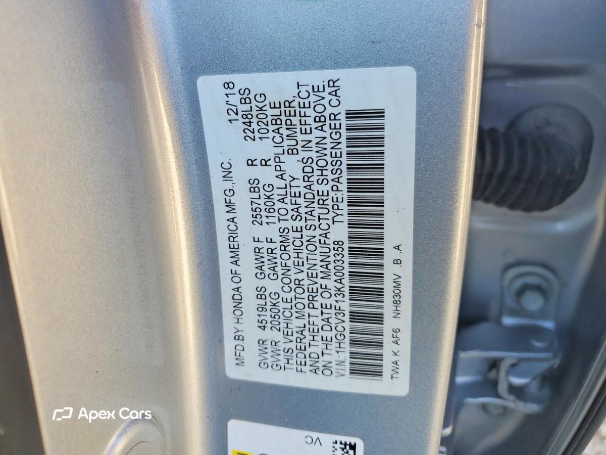 Honda Accord 2019