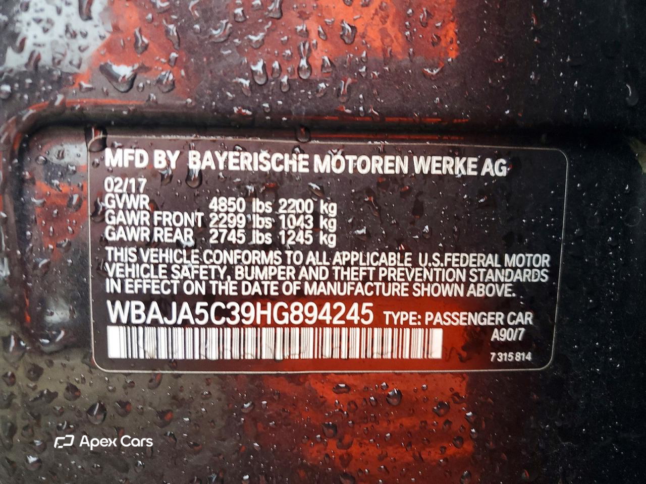BMW Series 5 2017
