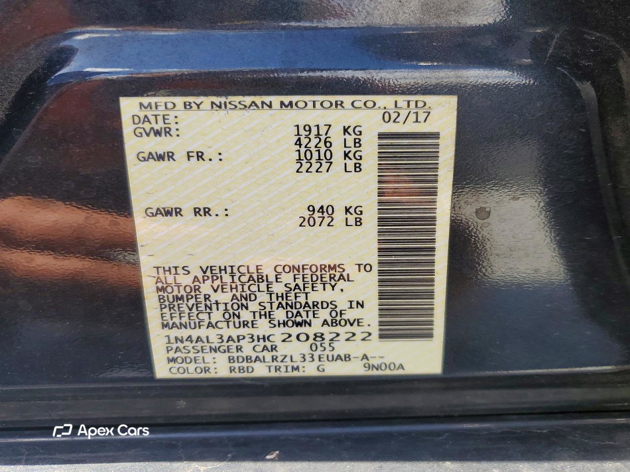 Nissan Altima 2017