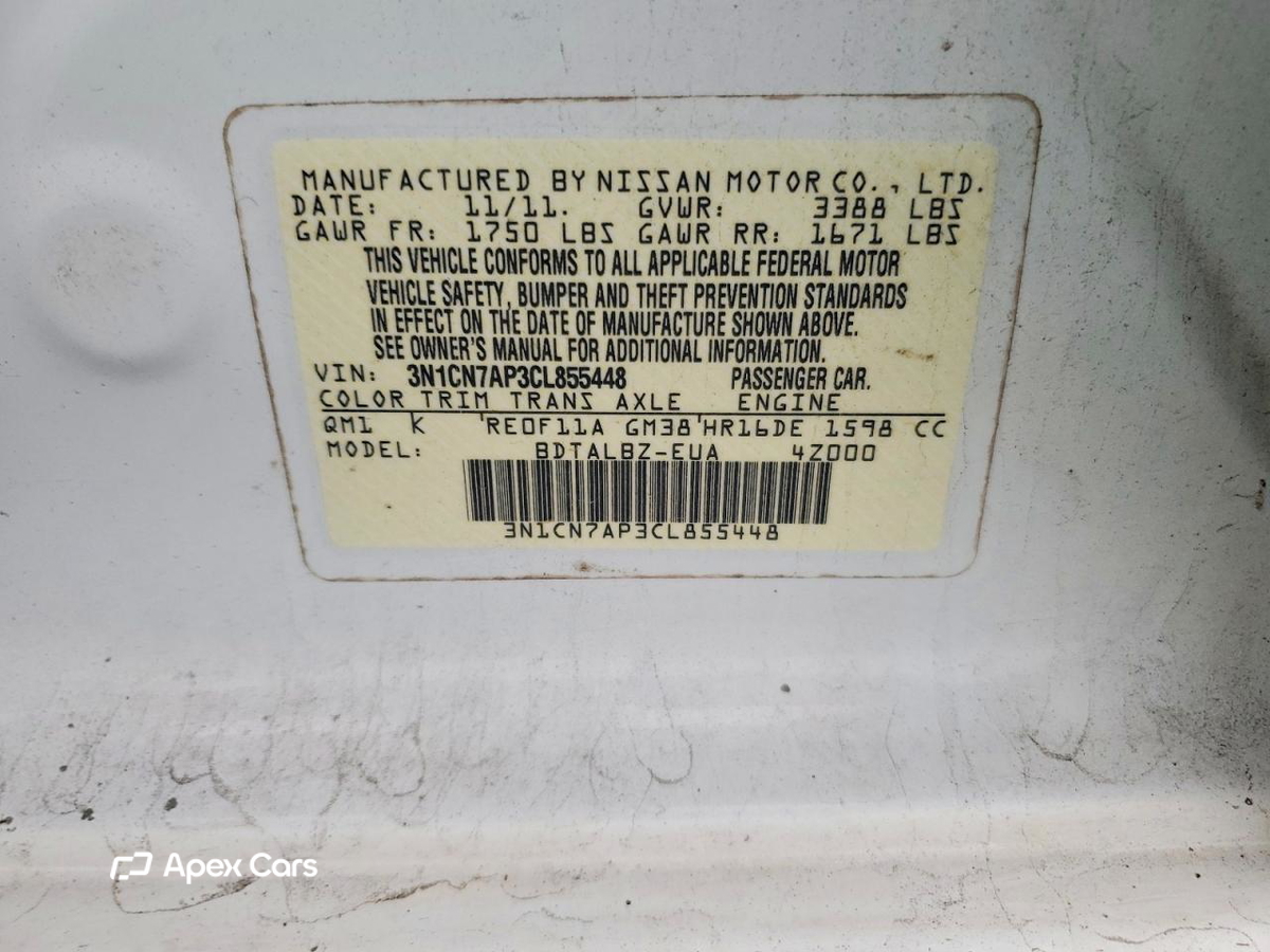 Nissan Versa 2012