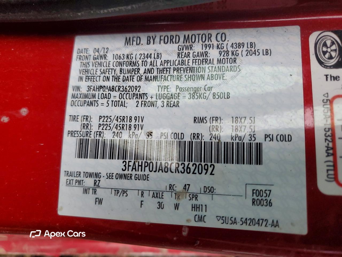Ford Fusion 2012