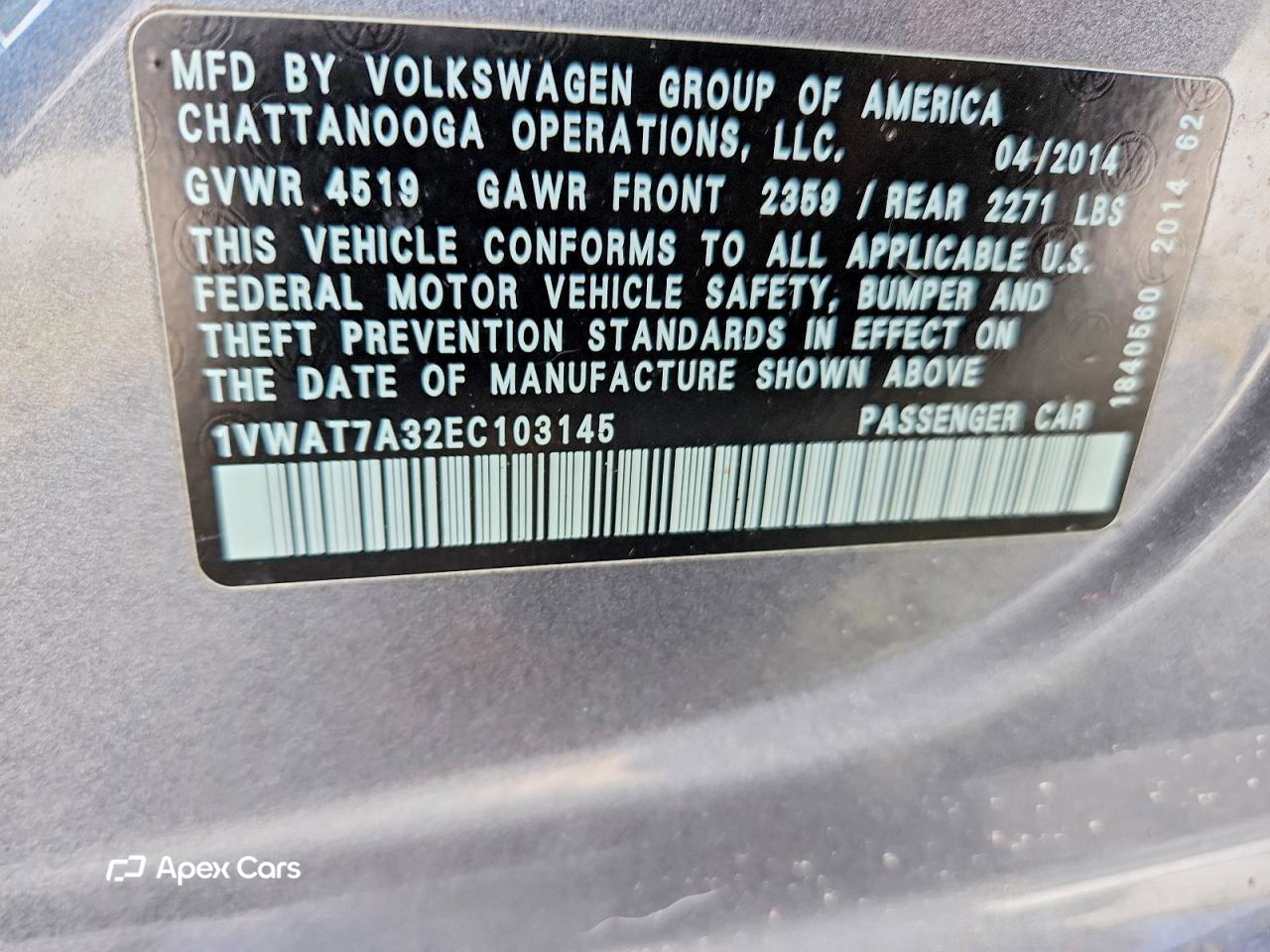 Volkswagen Passat 2014