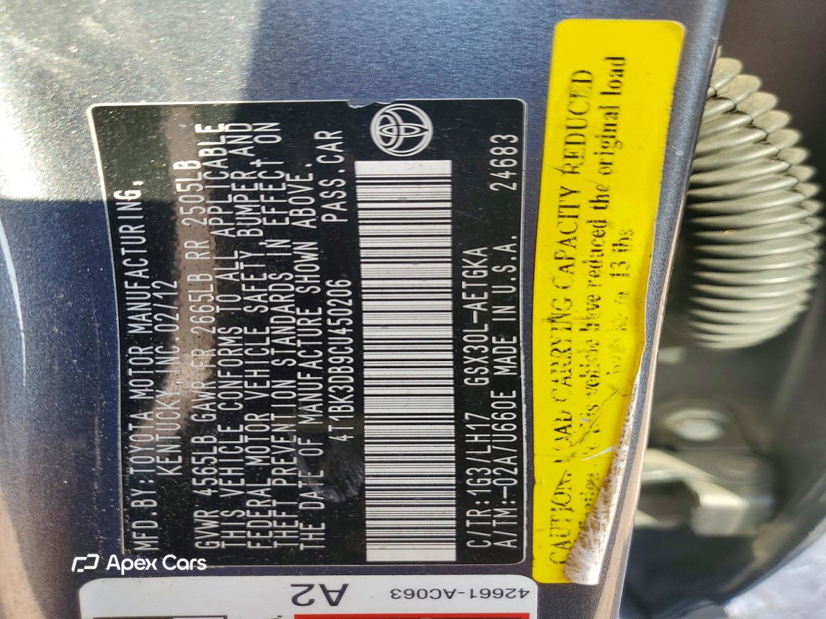 Toyota Avalon 2012
