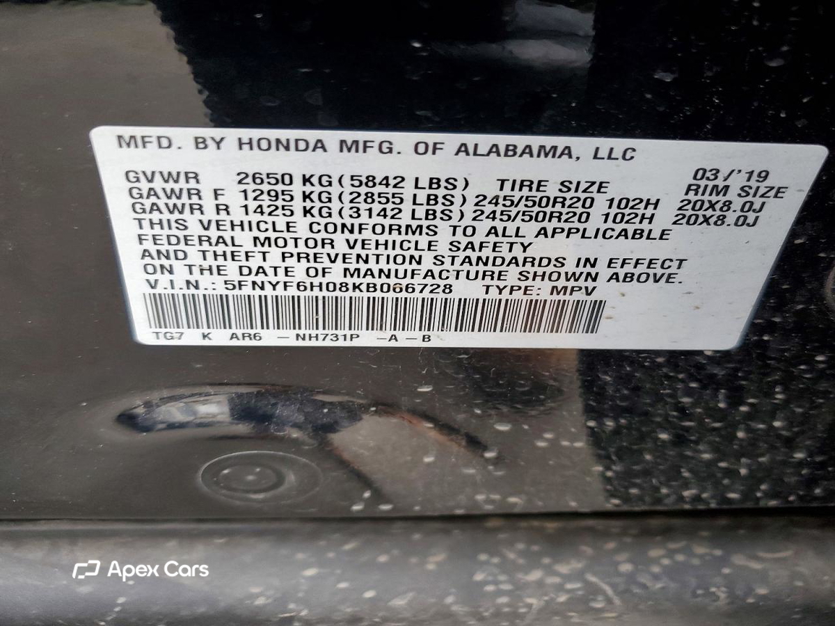 Honda Pilot 2019