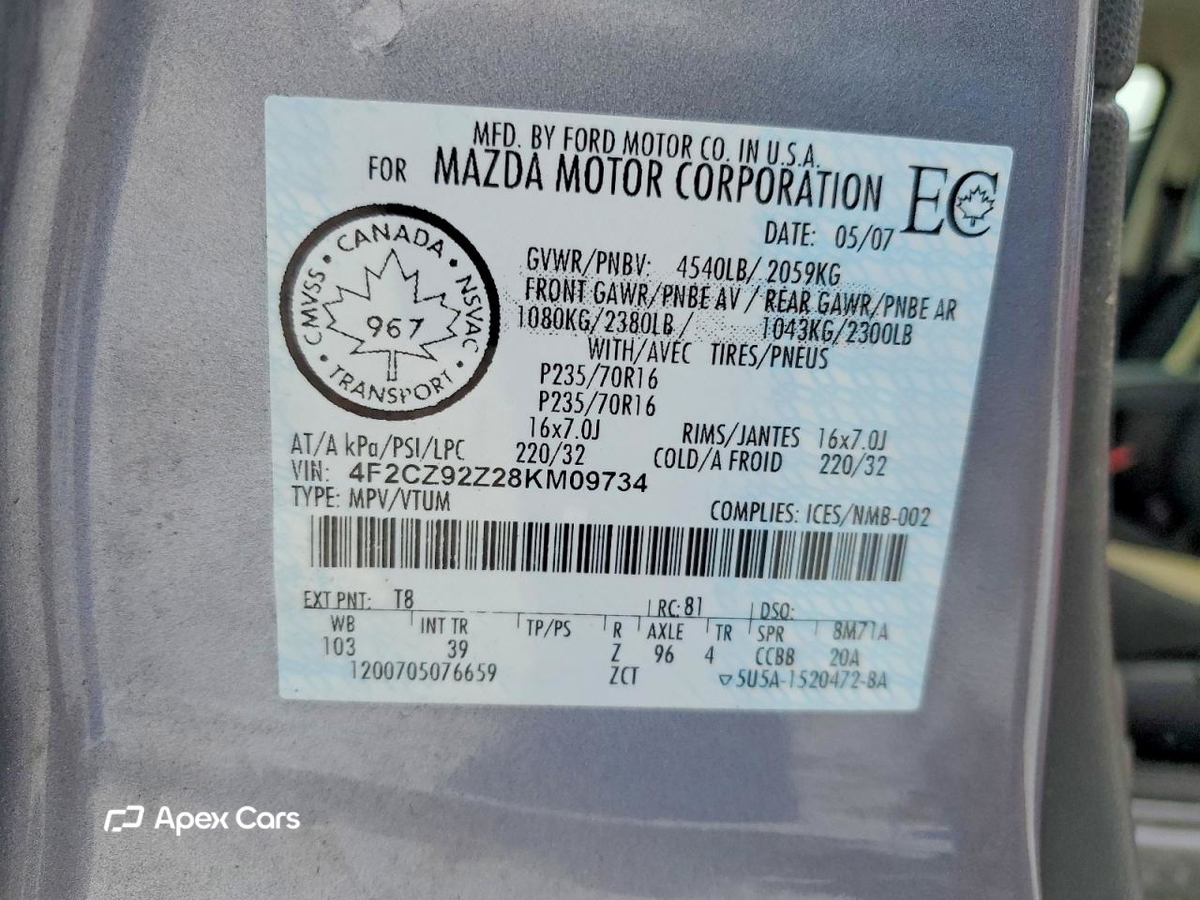 Mazda Tribute 2008