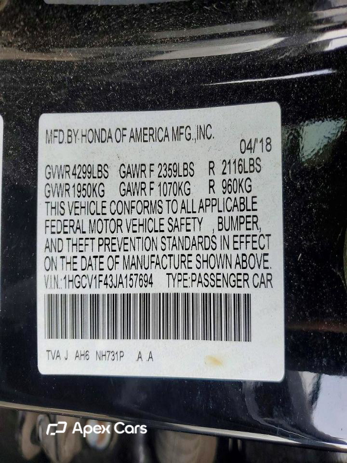 Honda Accord 2018