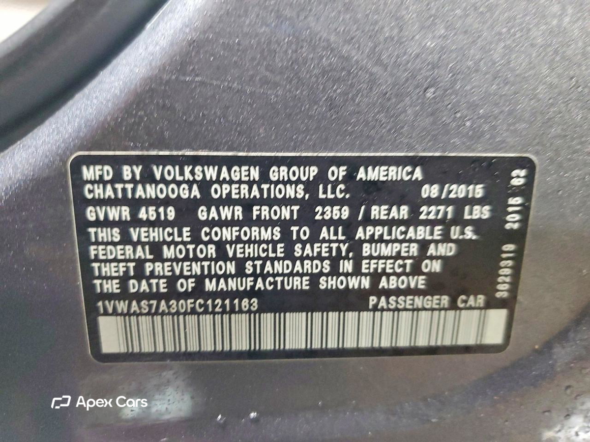 Volkswagen Passat 2015