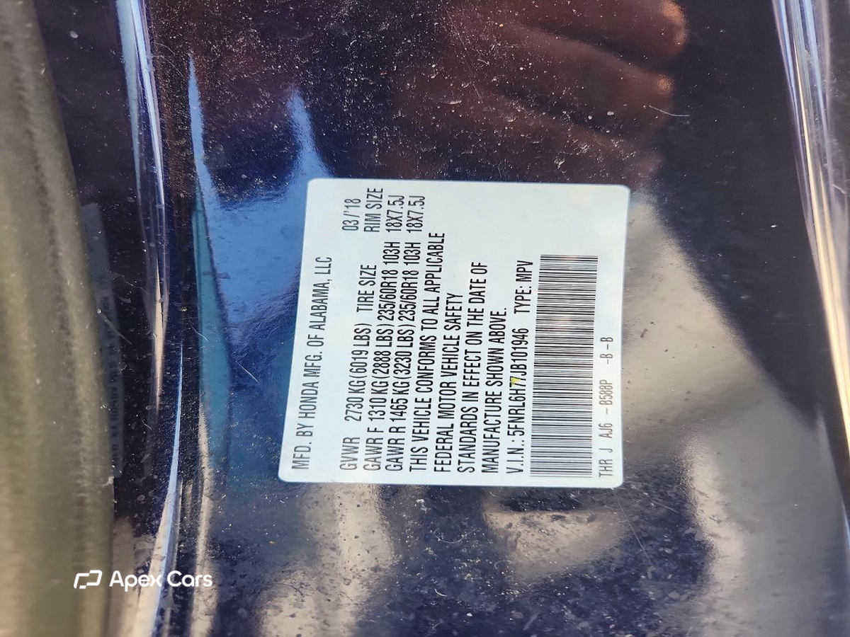 Honda Odyssey 2018