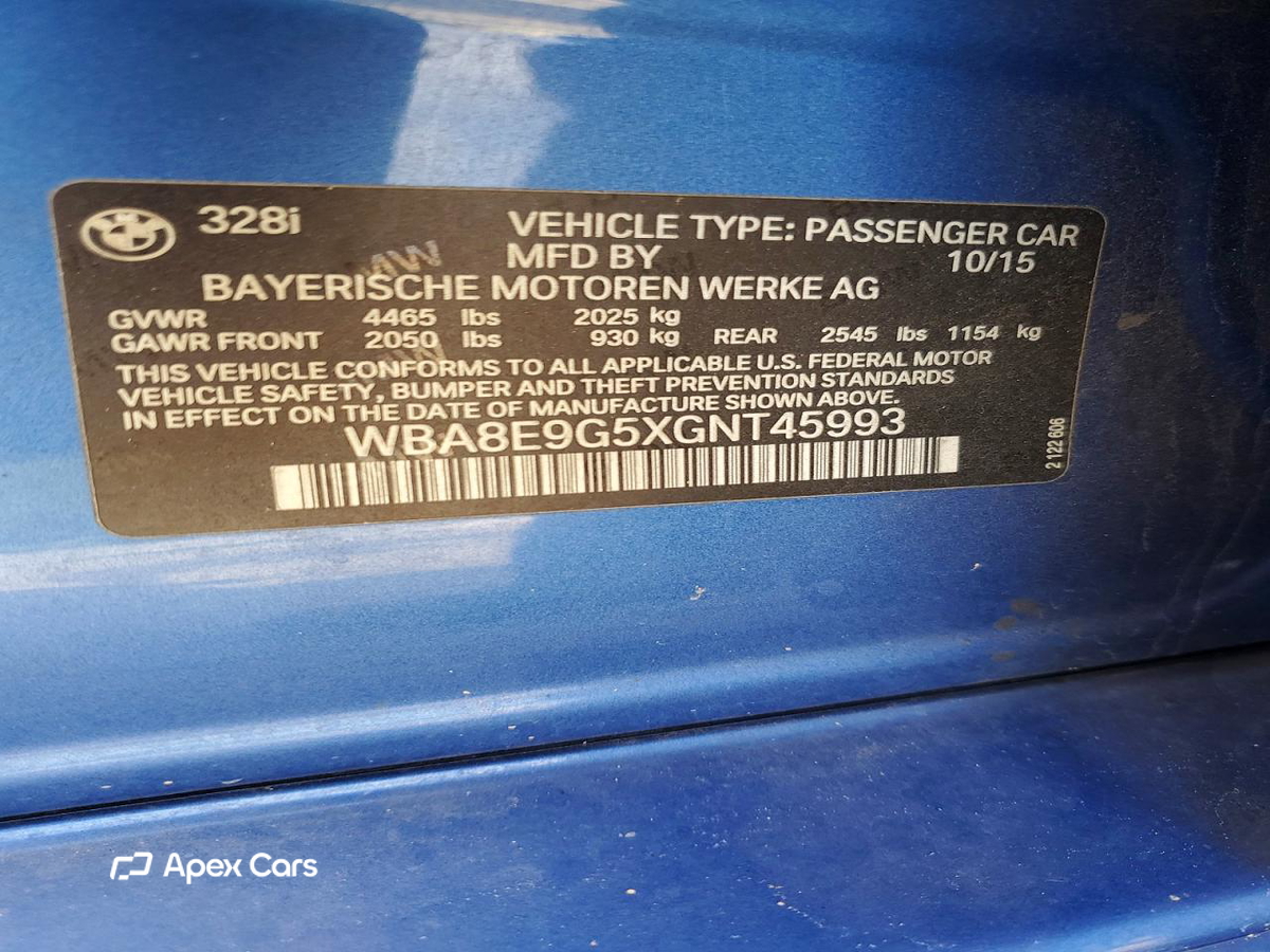 BMW Series 3 2016