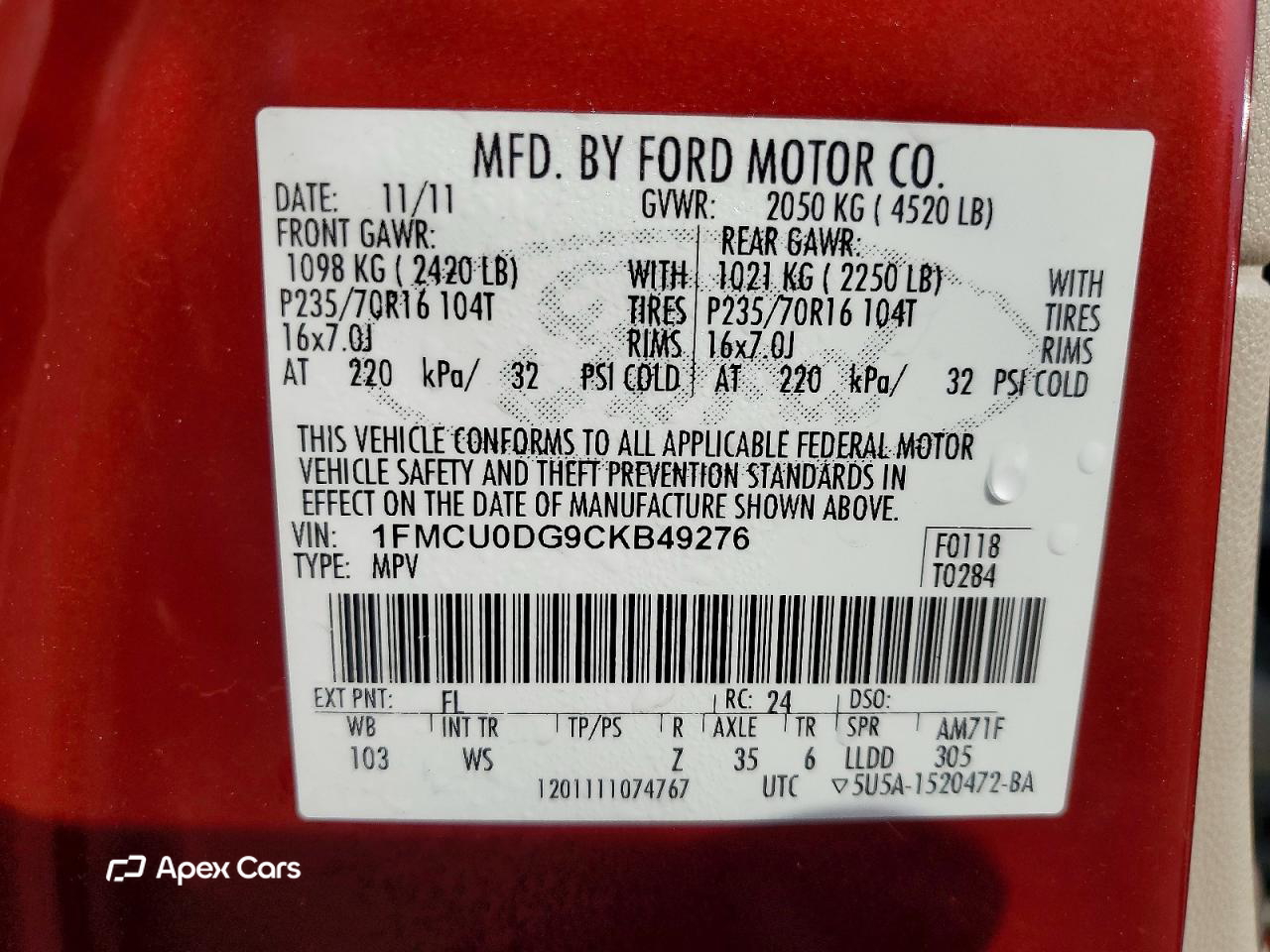 Ford Escape 2012