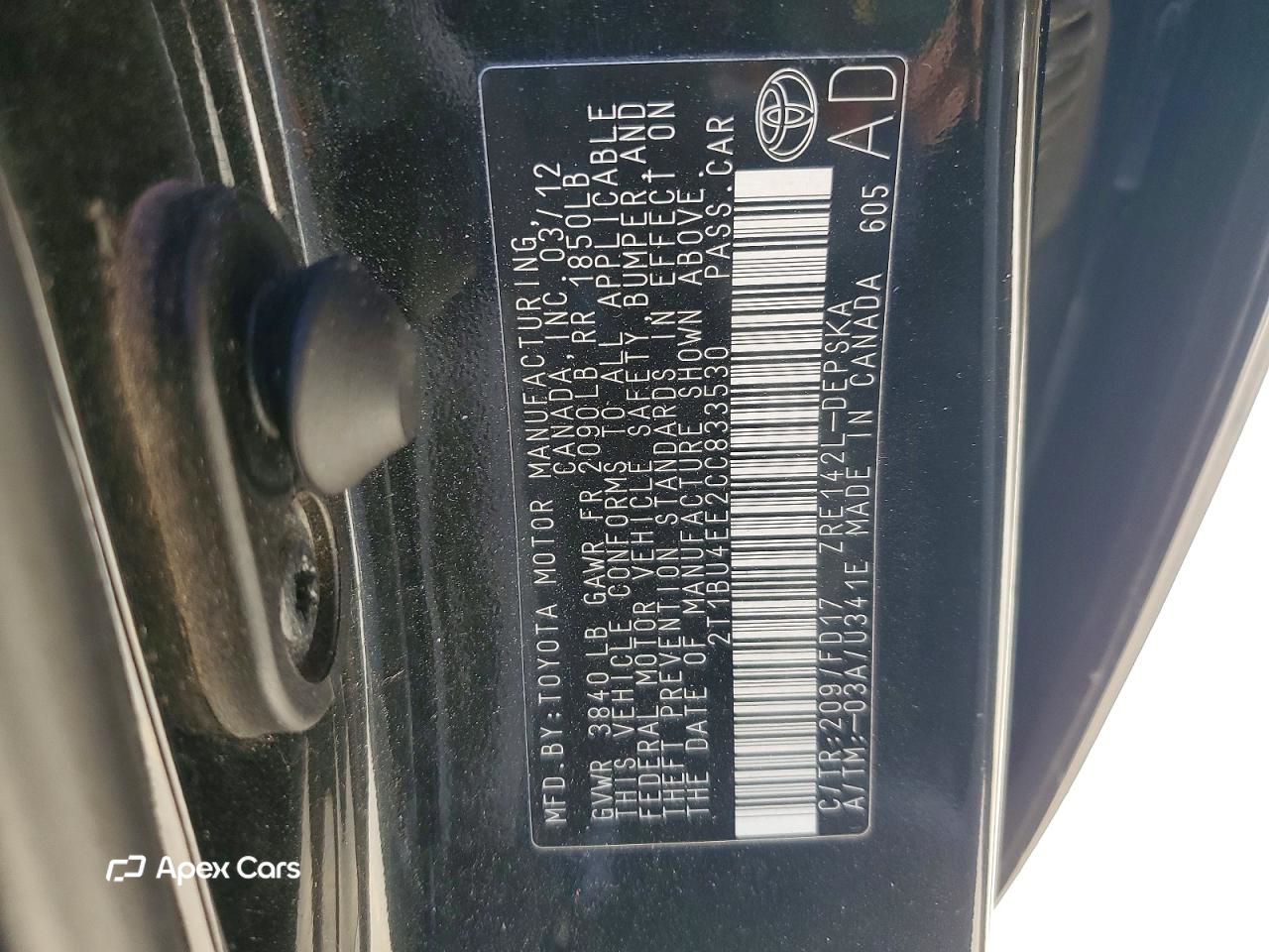 Toyota Corolla 2012