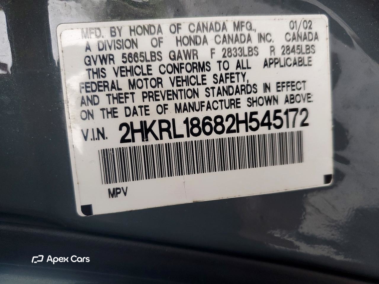 Honda Odyssey 2002