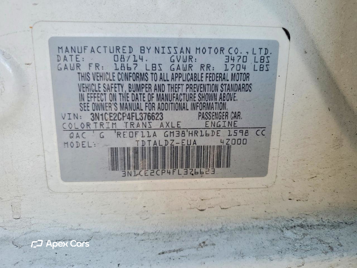 Nissan Versa 2015