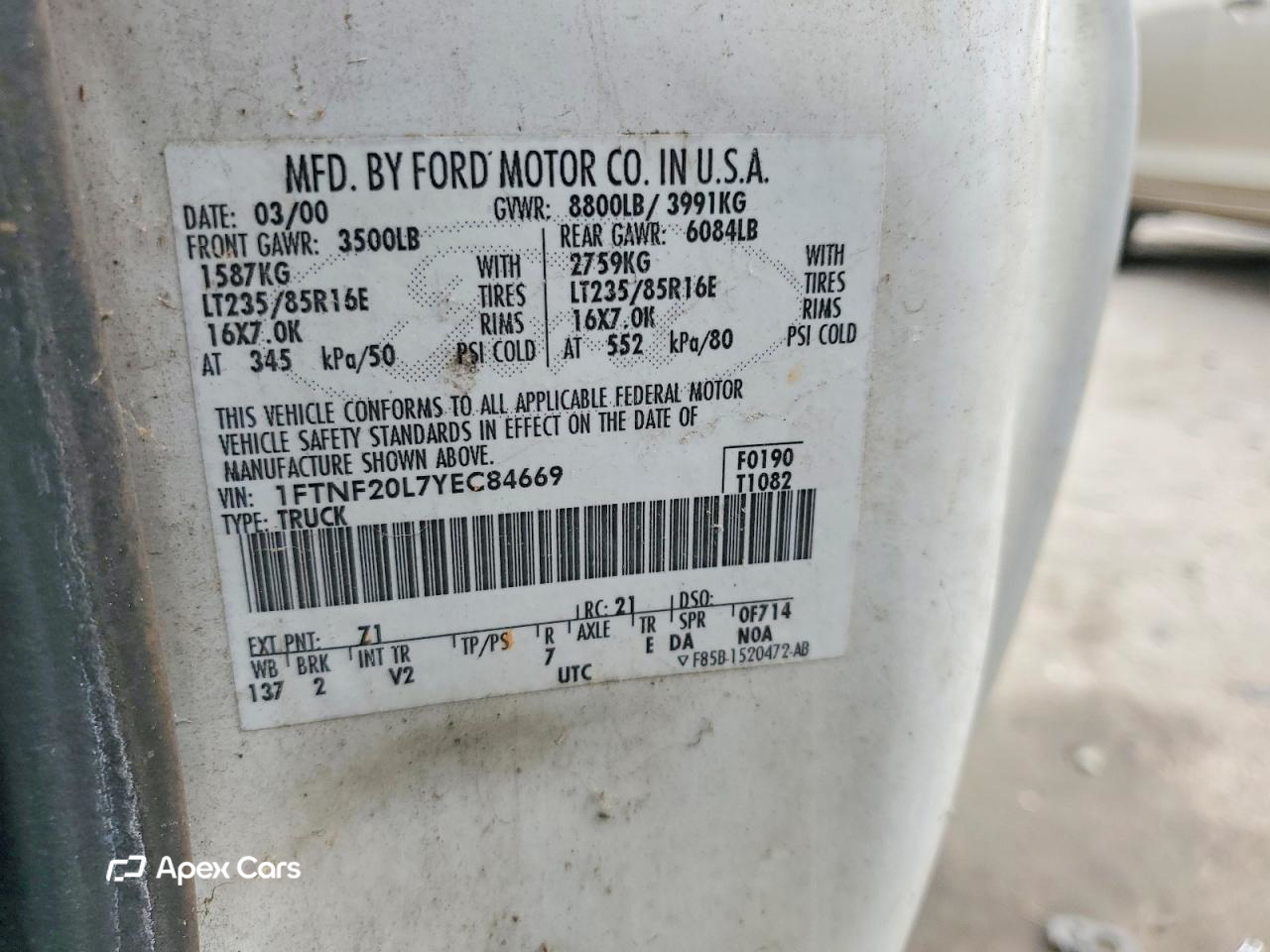 Ford F250 2000