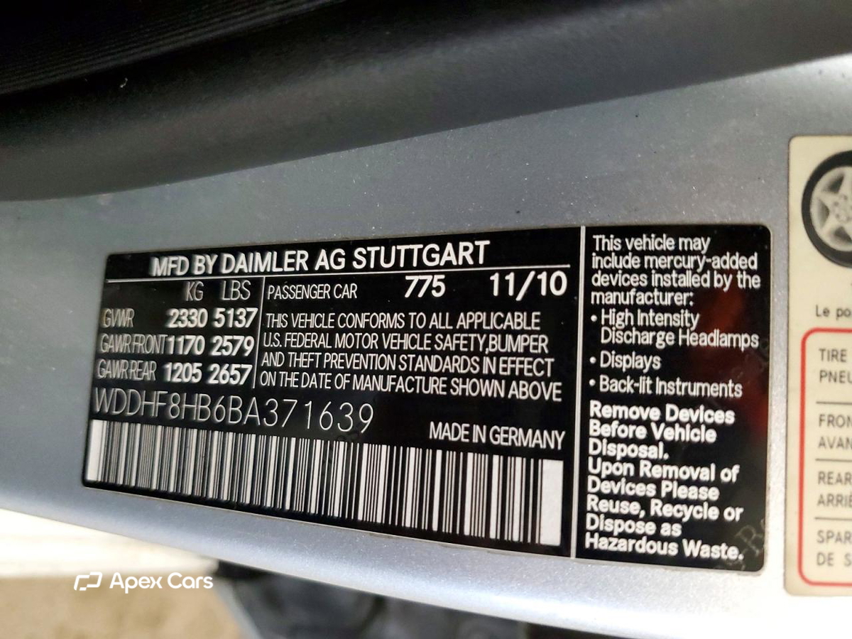 Mercedes-Benz E-klasse 2011