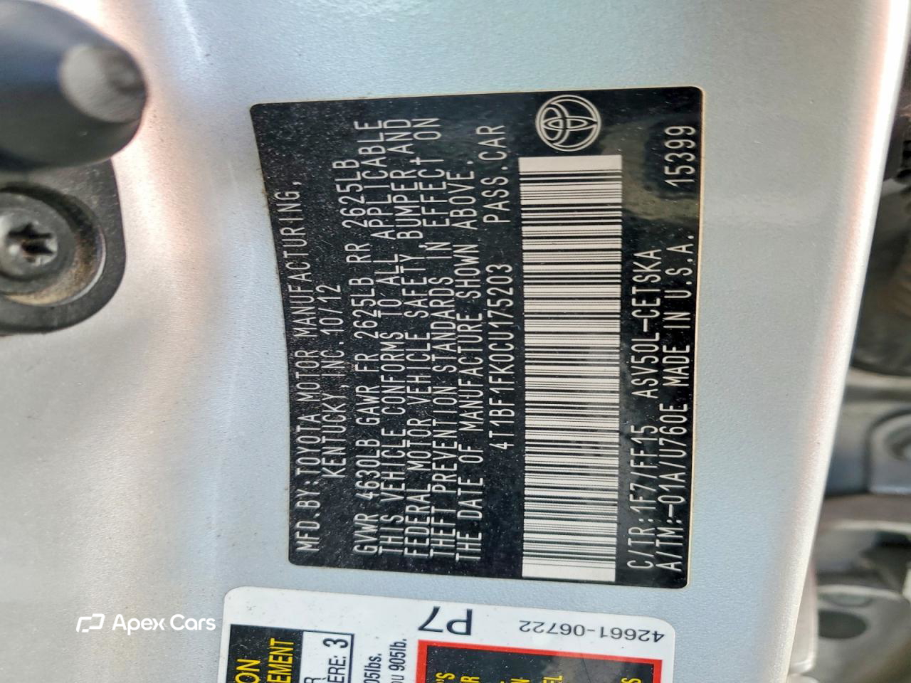 Toyota Camry 2012