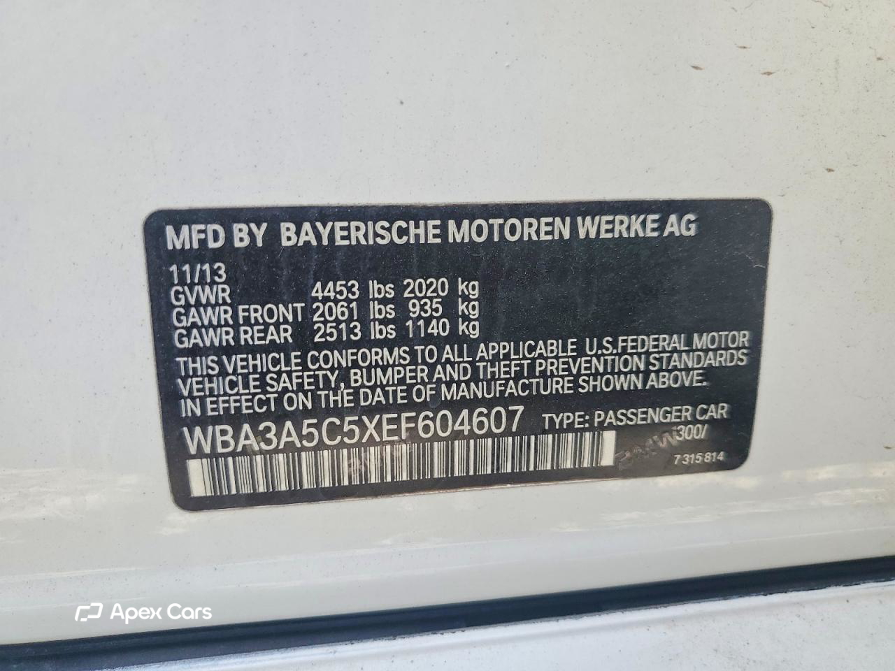 BMW Series 3 2014