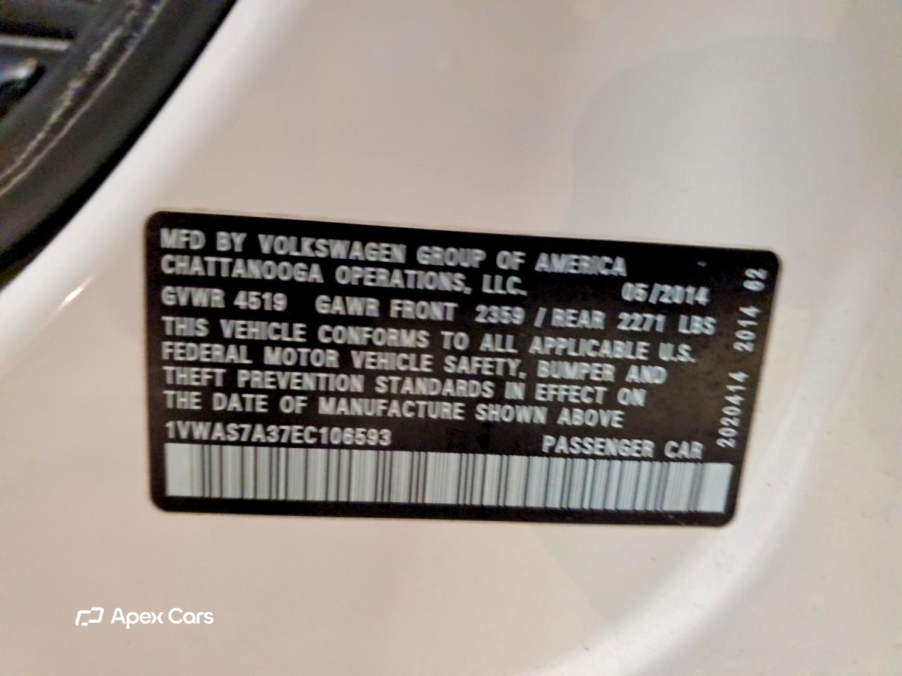 Volkswagen Passat 2014