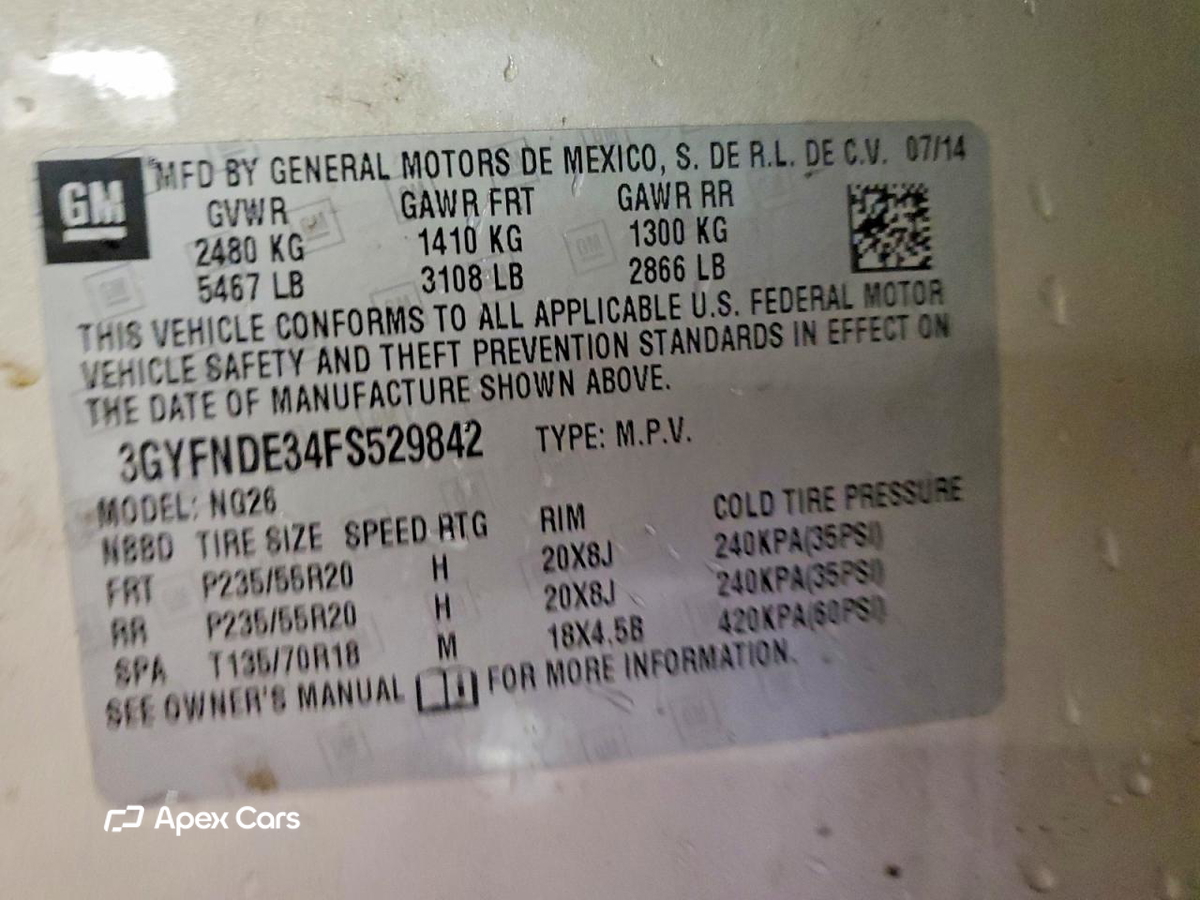 Cadillac SRX 2015