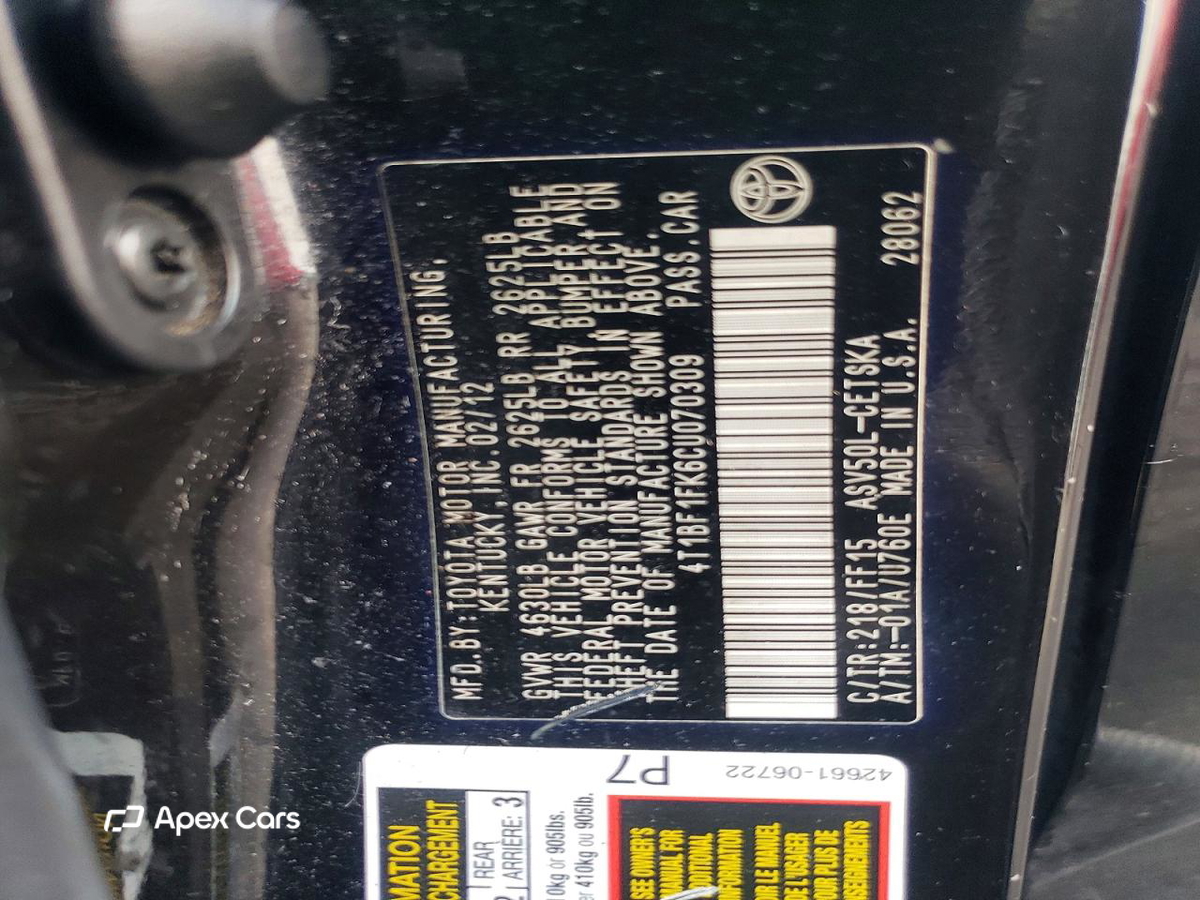 Toyota Camry 2012