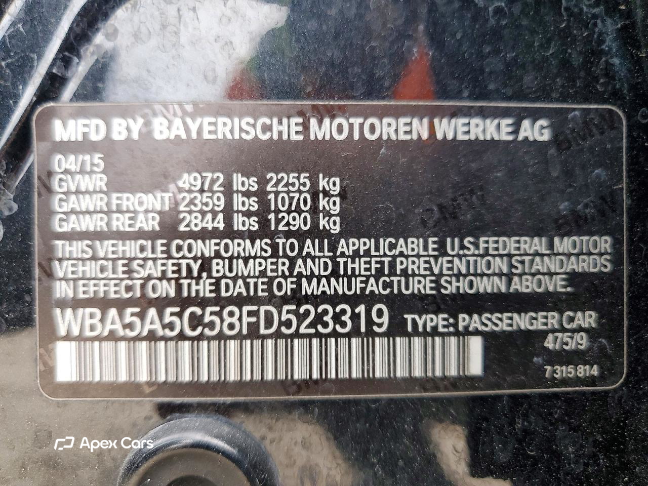 BMW Series 5 2015
