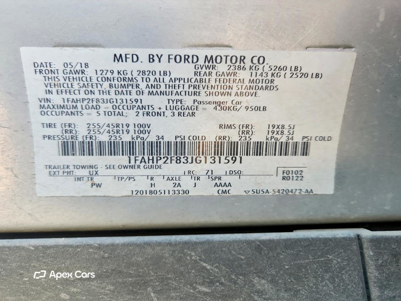 Ford Taurus 2018