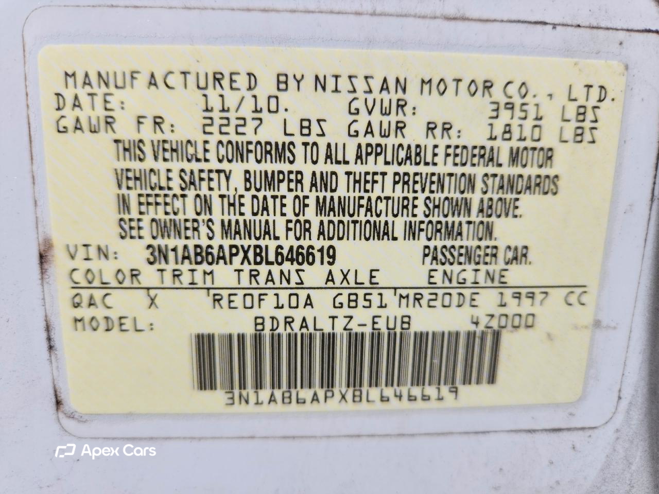 Nissan Sentra 2011