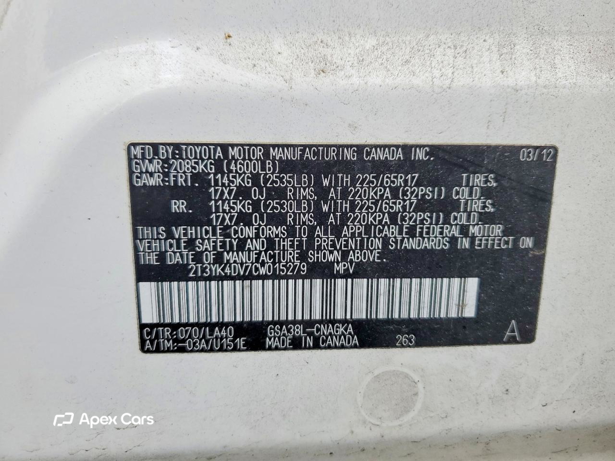 Toyota RAV 4 2012