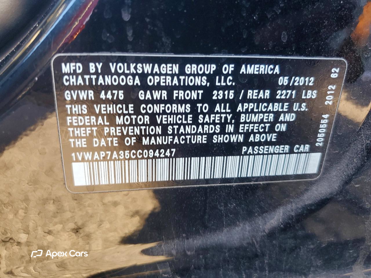 Volkswagen Passat 2012