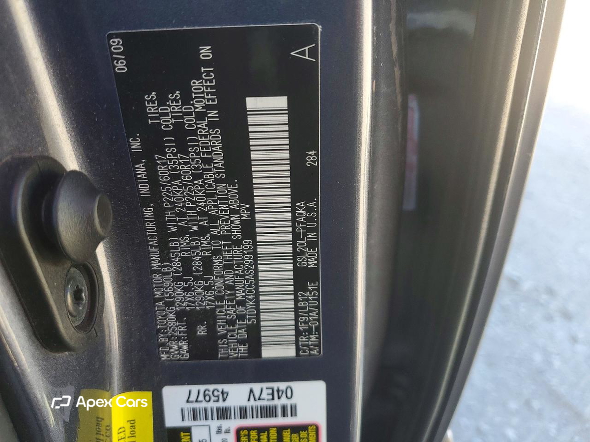 Toyota Sienna 2010