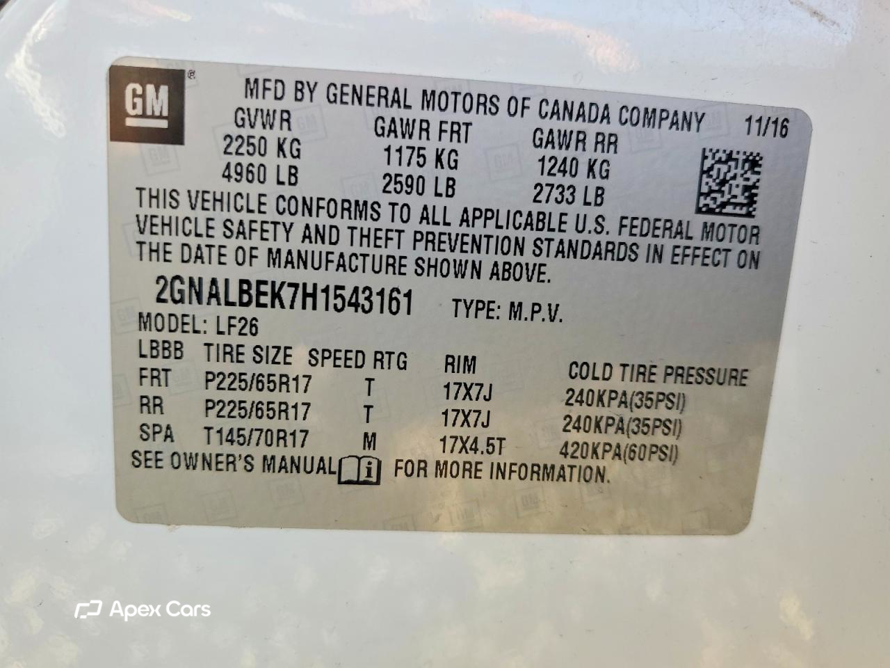 Chevrolet Equinox 2017