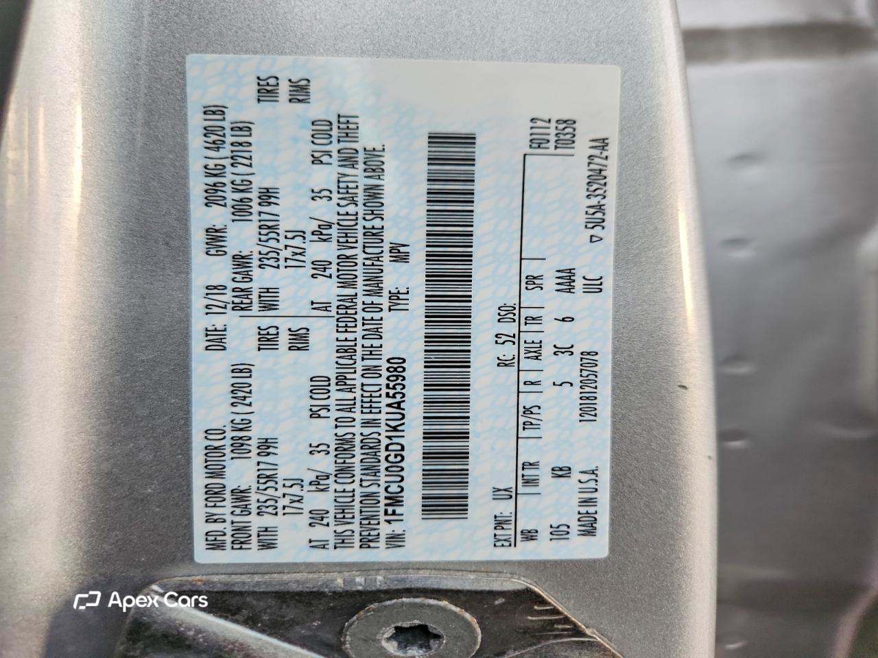 Ford Escape 2019