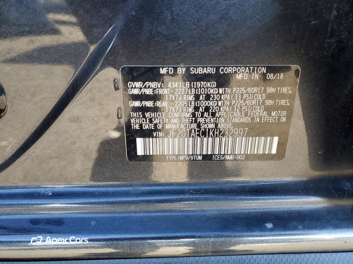 Subaru XV 2019