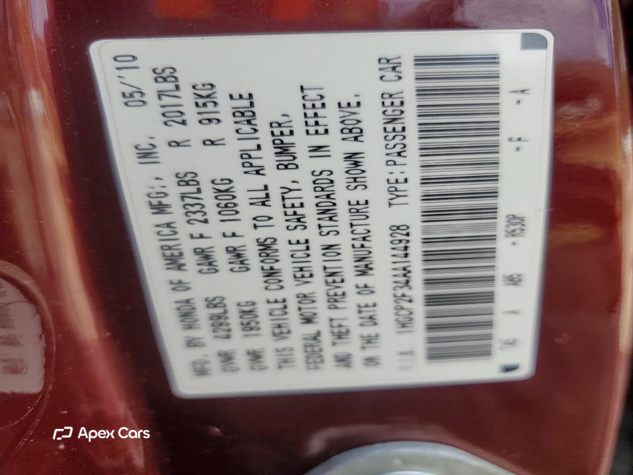 Honda Accord 2010
