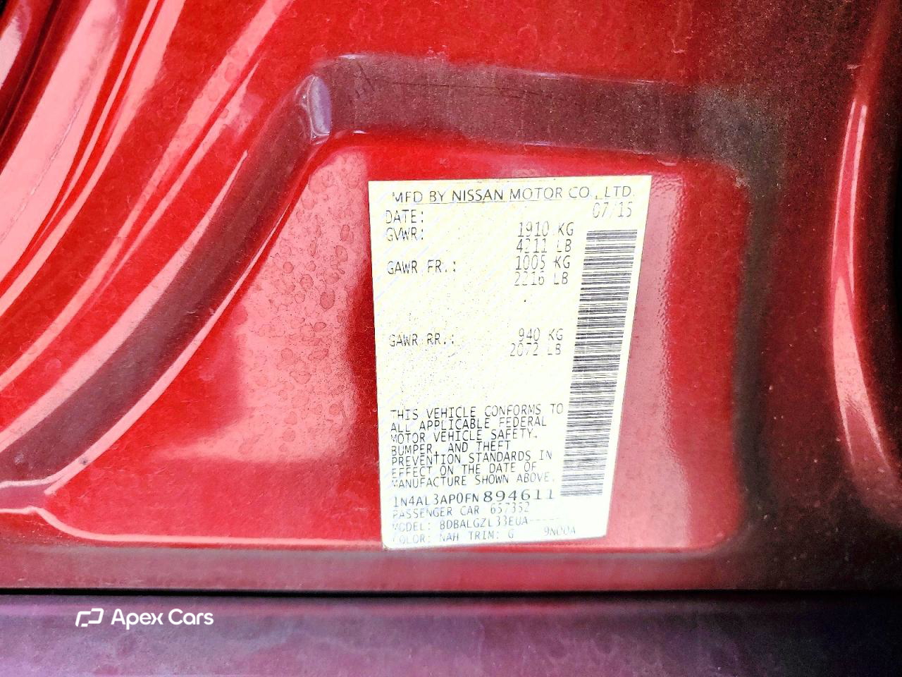 Nissan Altima 2015